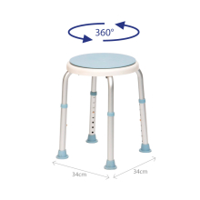 Okrągły taboret obrotowy pod prysznic Ar-201a